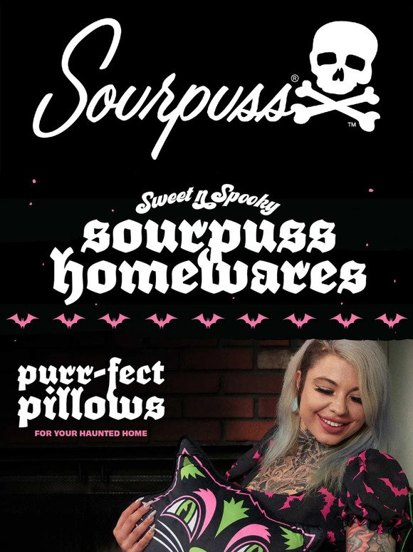 Be The Ghostess With The Mostest 🖤 New Sourpuss Homewares!