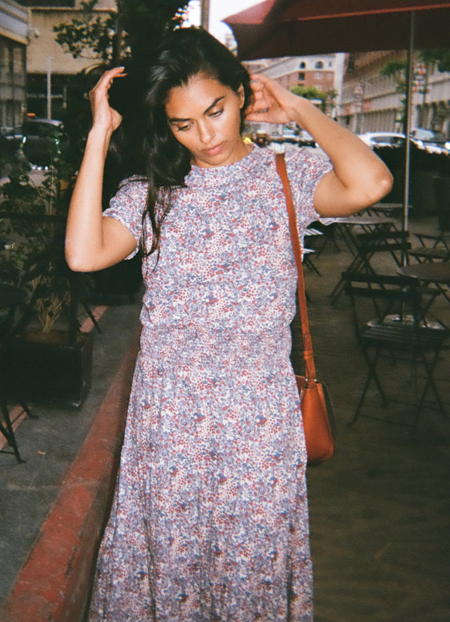 Martine Floral Peasant Dress | NATION LTD