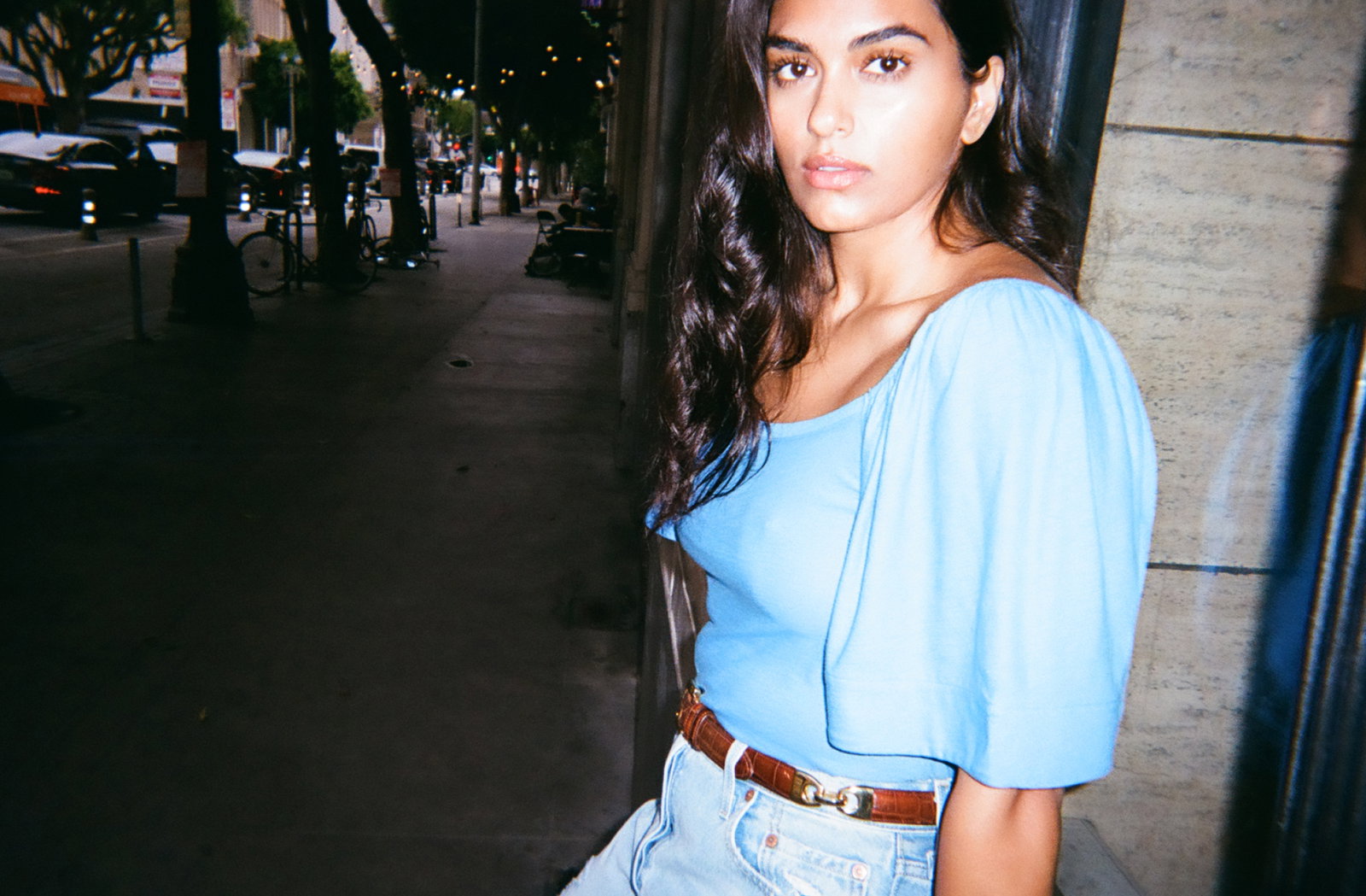 Jayden Square Neck Flutter Sleeve Tee | NATION LTD