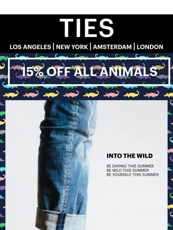 Brighten Up Your Summer with TIES Animal Deals