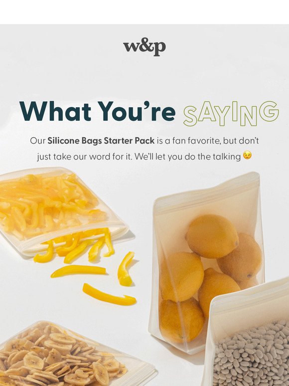 Curious About Our Silicone Bags Starter Pack?