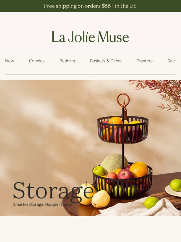 Our New Collections: Storage and Baskets for Organized Living
