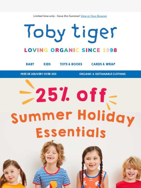 Get Ready for the Summer Holidays! 😎 25% Off