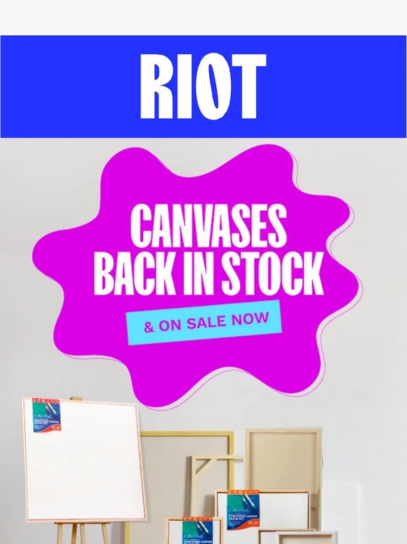 🔥 Huge range of canvases back in stock & on sale now!