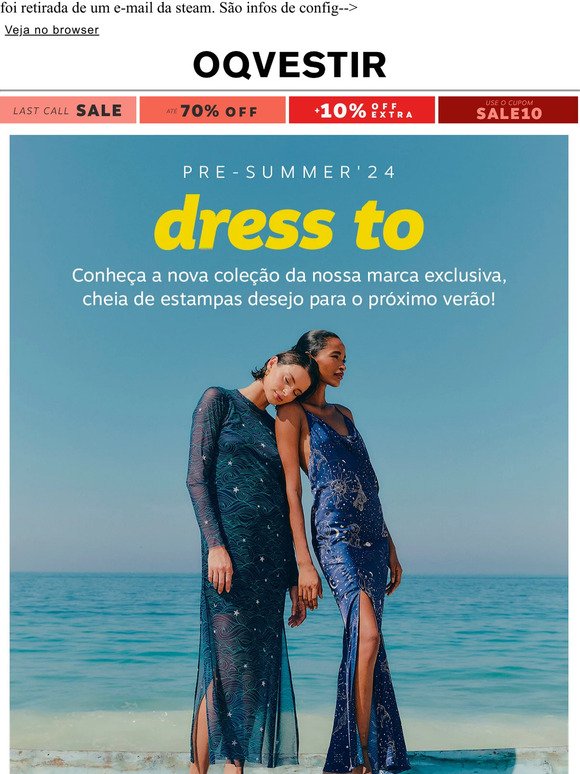 Lançamento Dress to + frete grátis