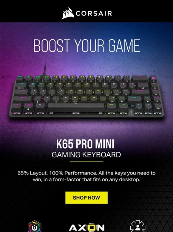Boost Your Game with K65 PRO MINI KEYBOARD
