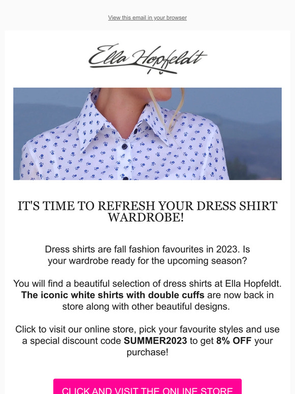 Perfect Women's Dress Shirt With Flowers | ELLA HOPFELDT