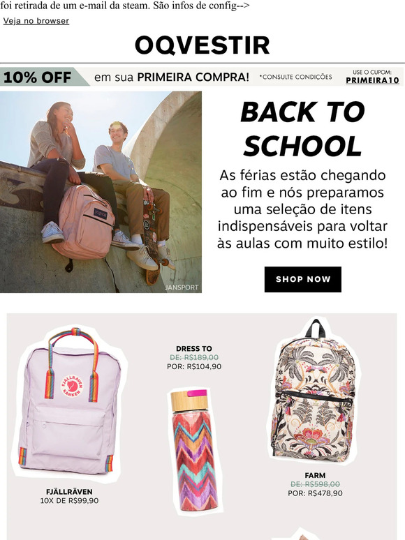 Prepare-se para a volta às aulas com estilo 📚