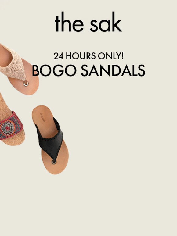 24-Hour Flash Sale: BOGO Sandals