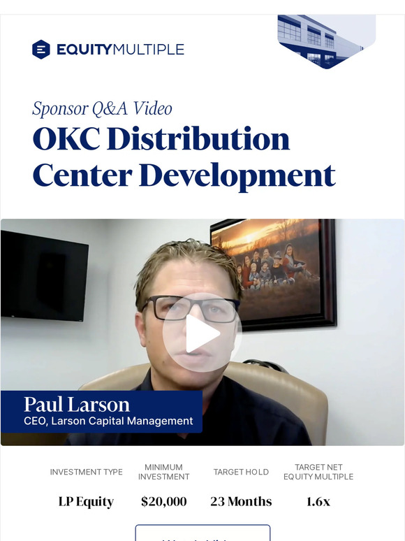 Sponsor Q&A: OKC Distribution Center Development