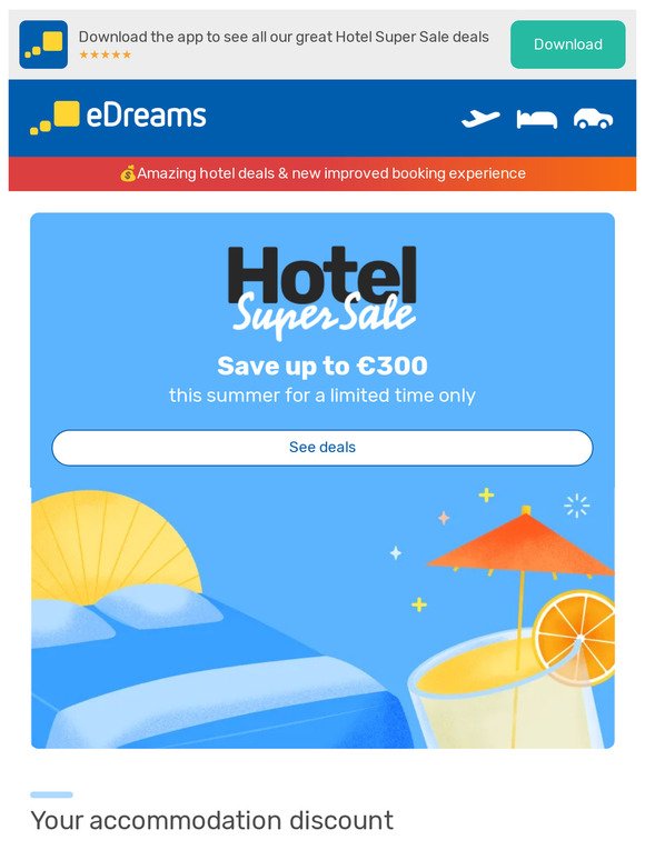 The Hotel Super Sale is here! Save up to €300 🎉