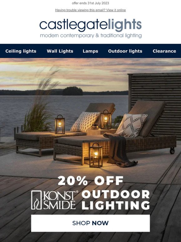 20% off Konstsmide Outdoor Lighting  ✨