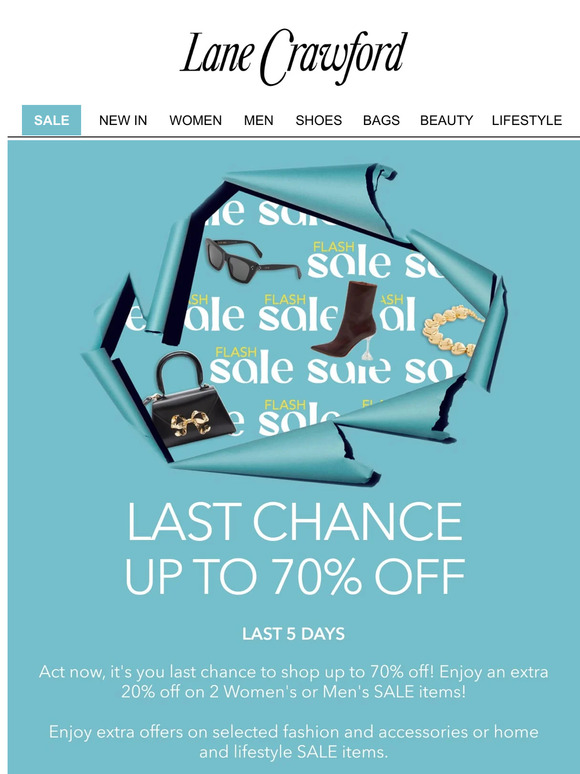 Our Sale Is About To End: Up To 70% OFF