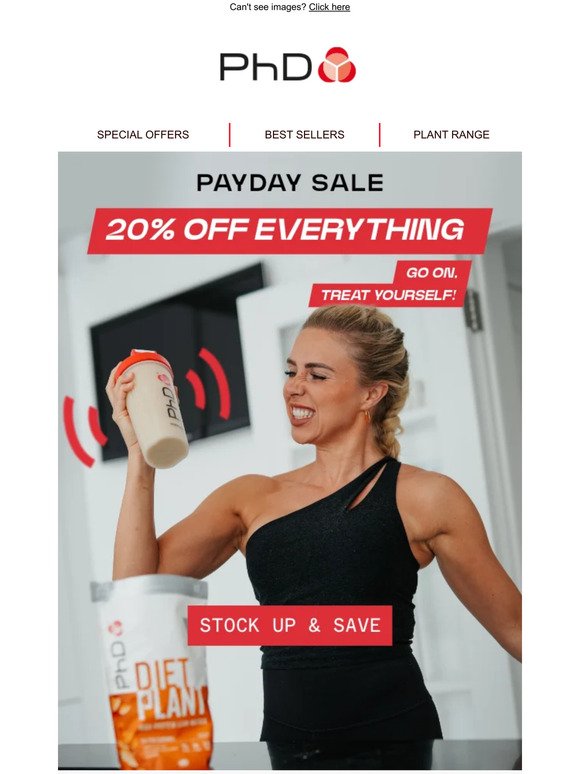 20% OFF Everything | Payday Sale