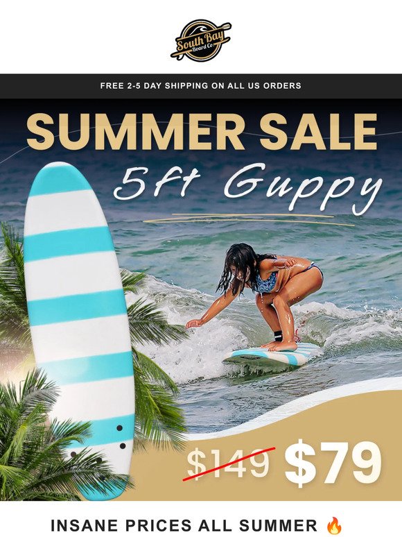 Dive into 30-60% OFF South Bay Board Co. Summer Blowout Sale! 🏄‍♂️