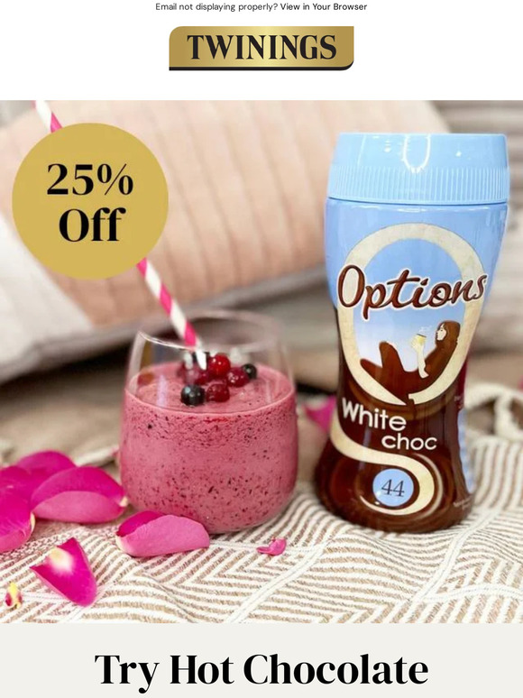 25% Off Hot Chocolate & Malts