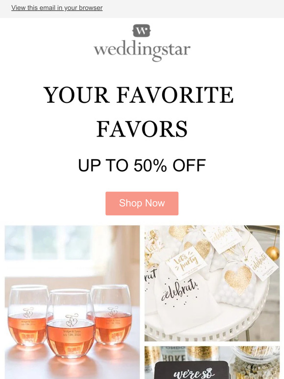 Sweet Savings On Even Sweeter Favors 😍