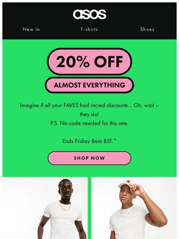 20% off almost everything!! 🤯