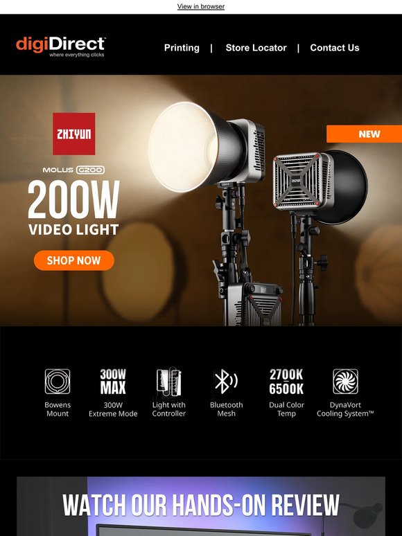 Chase The Light with the New ZHIYUN MOLUS G200