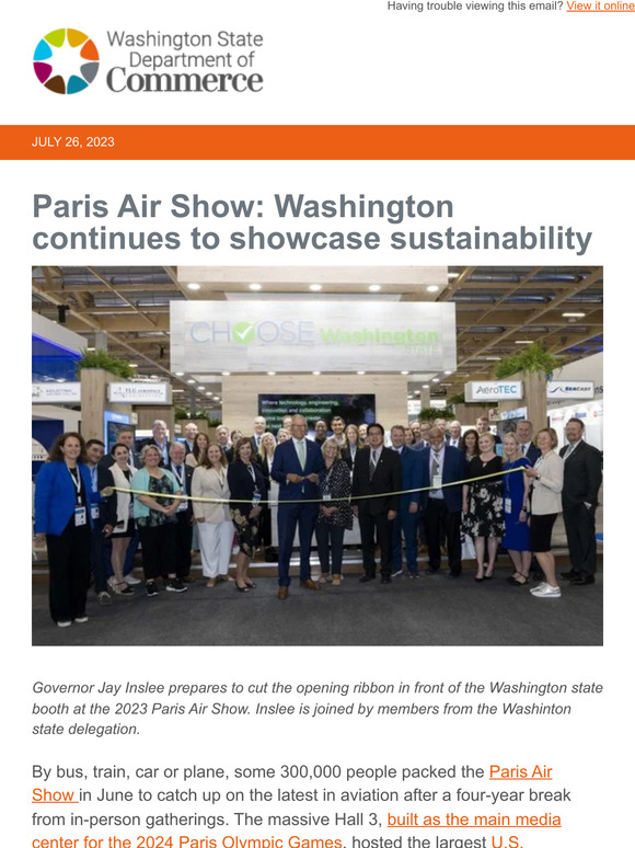 Paris Air Show: Washington continues to showcase sustainability