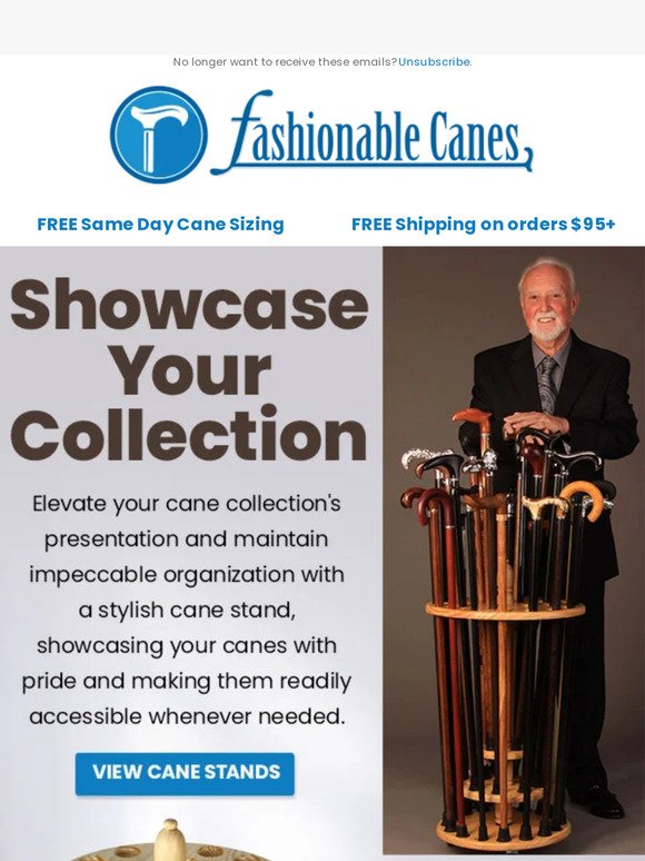 Display with Pride: Shop Cane Stands for Your Collection!