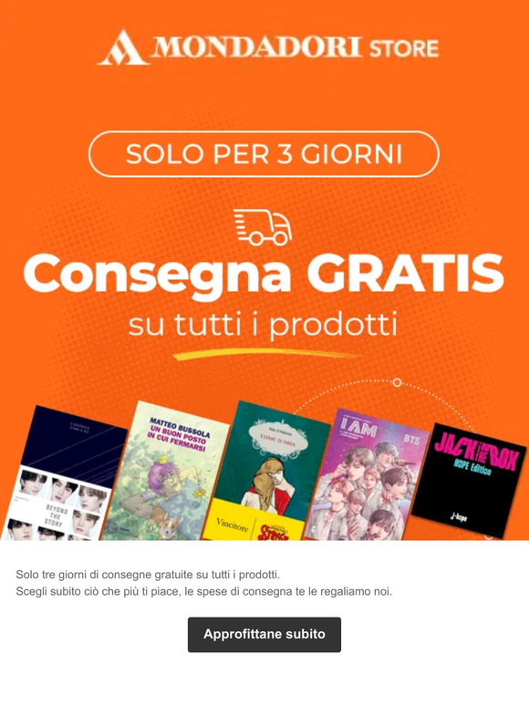 Consegna gratis solo per 3 giorni. Scegli ora!