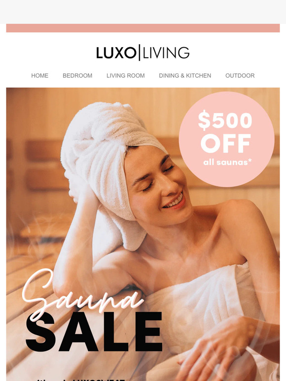 Ends Today: $500 Off All Saunas