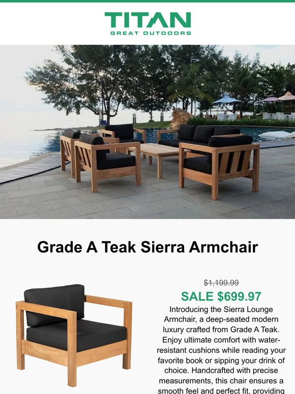 Deal of the Week 🚨 Grade A Teak Sierra Arm Chair