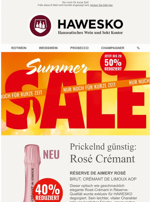 SUMMER SALE - Bis zu 50% reduziert!