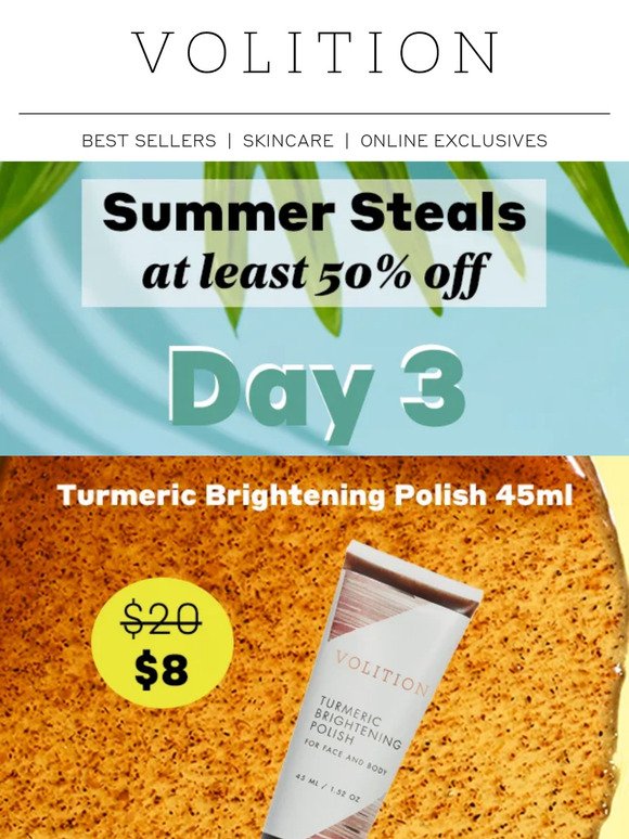 ✨ Summer Steals #3: Turmeric Brightening Polish 45ml ✨