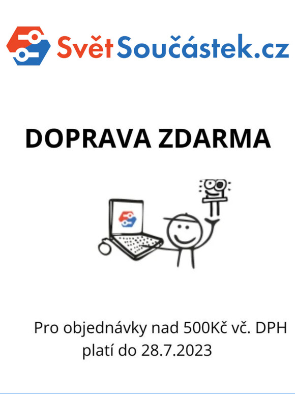 Doprava ZDARMA nad 500 Kč! 🚚