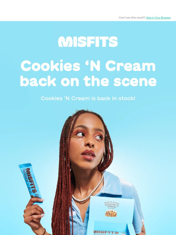 Cookies & Cream is BACK in stock👏