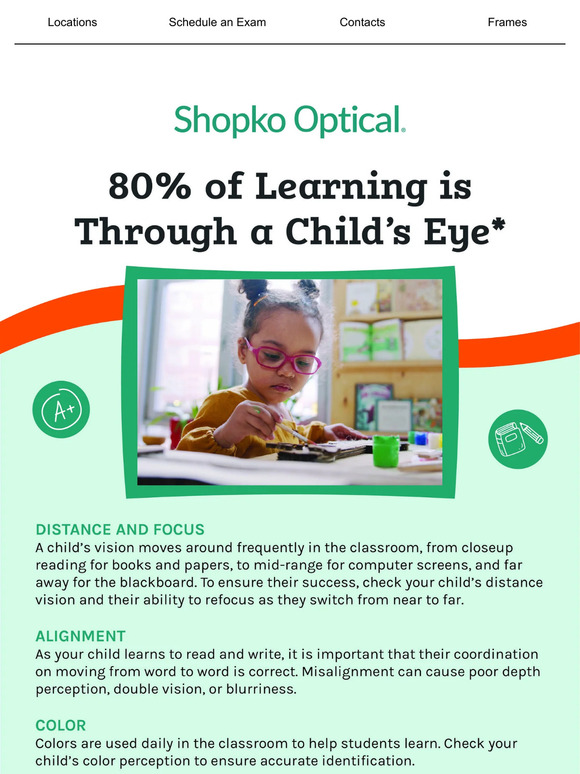 Clear Vision is the Key to Your Child’s Success