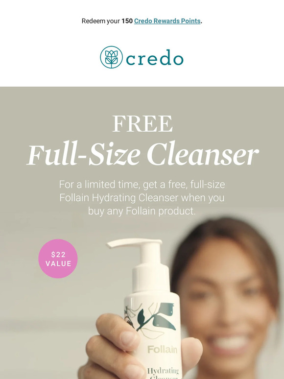 Don’t miss this: Free, full-size Follain cleanser