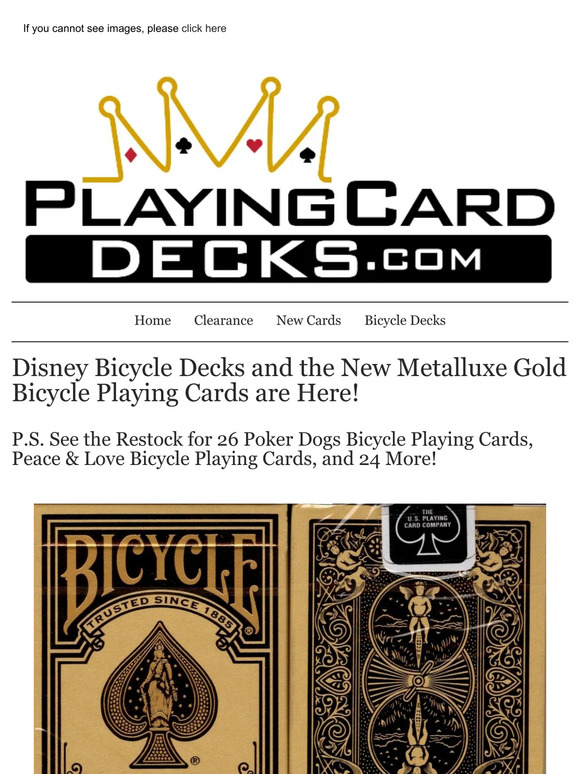 Major Bicycle Release, 10 New Decks, and a Massive Restock!