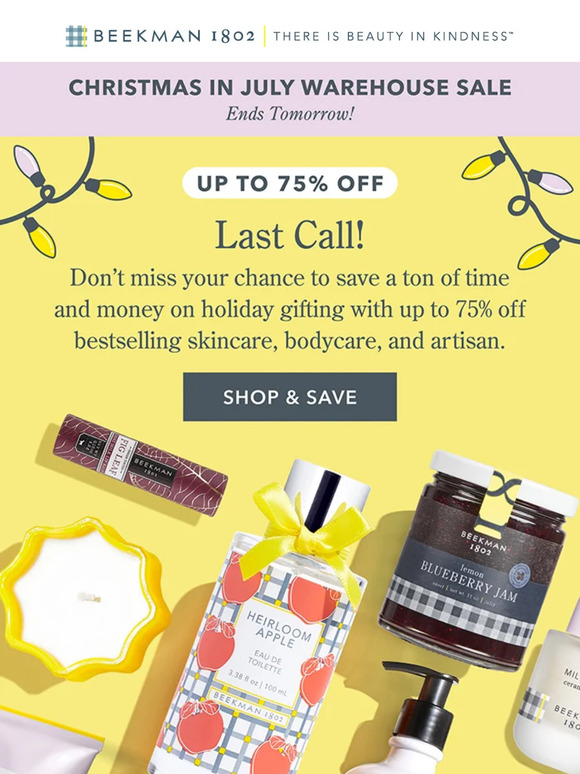 Beekman1802 🚨 Christmas in July Sale Ends Tomorrow! 🚨 Milled