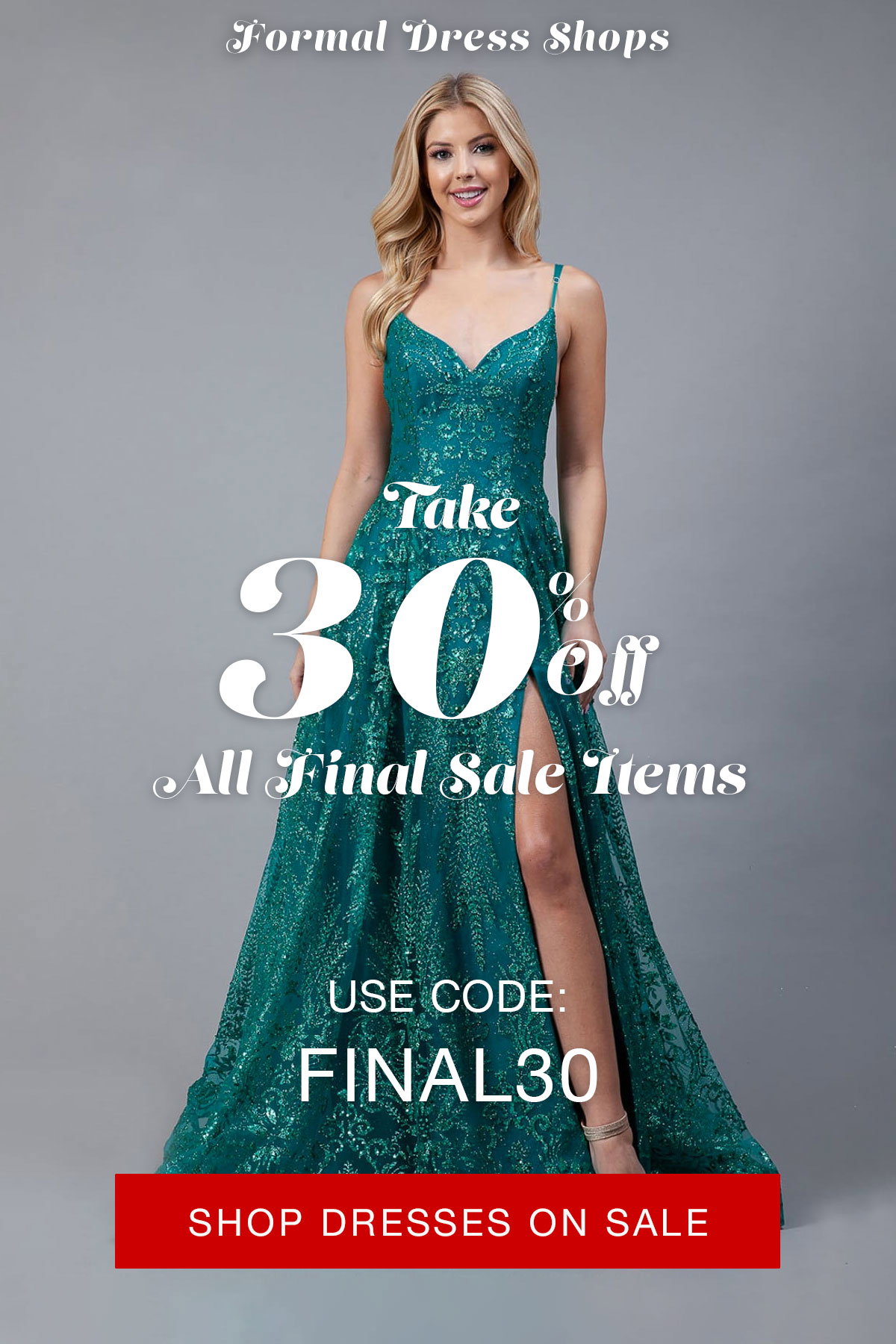 green emerald velvet dress Ladivine CD803 Prom Dress - Silver main image 0