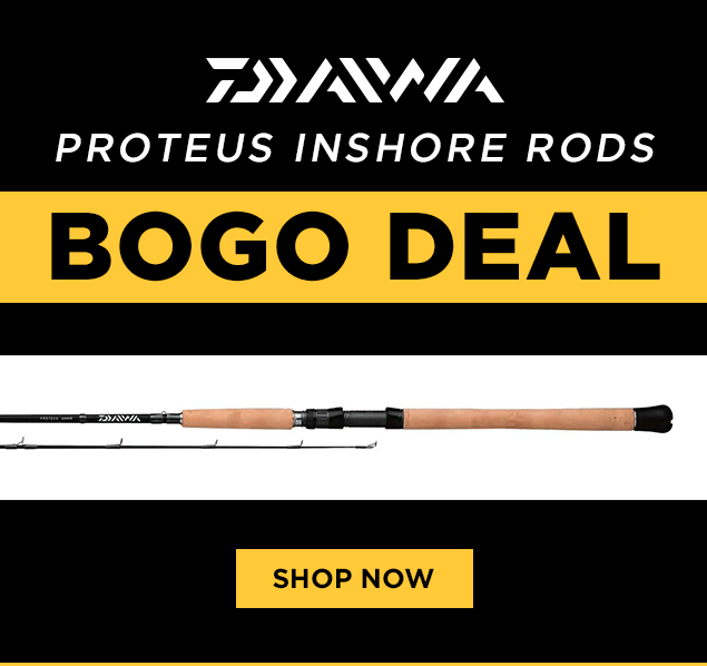 Tackle Direct: Buy One Get One FREE Daiwa Proteus Rods!