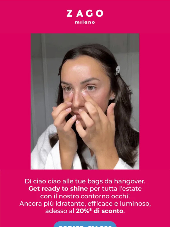 20% OFF per il Summer hangover! 🤩