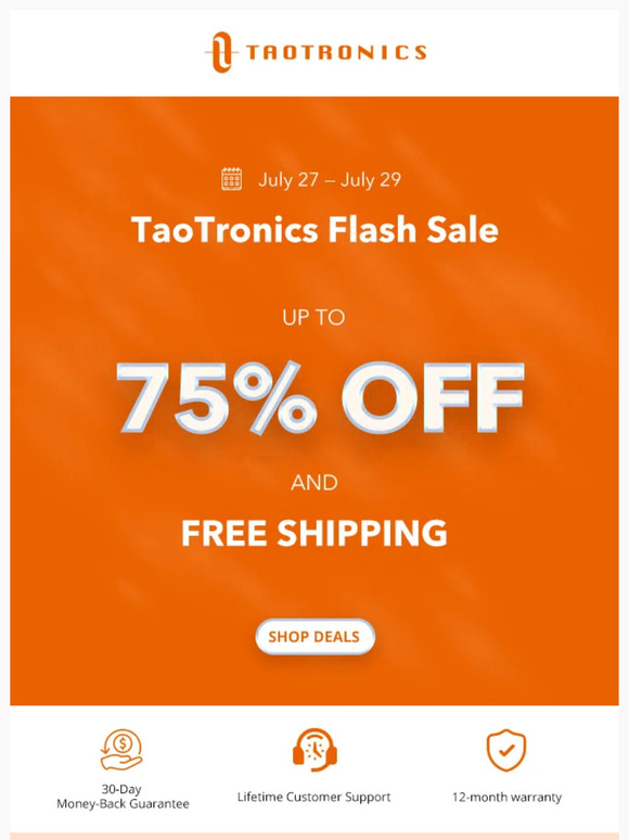 2 Days Flash Sale - Save Up to 75%