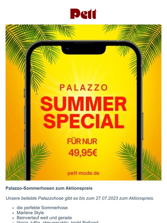nur noch HEUTE - Palazzo zum ★ Aktionspreis ★