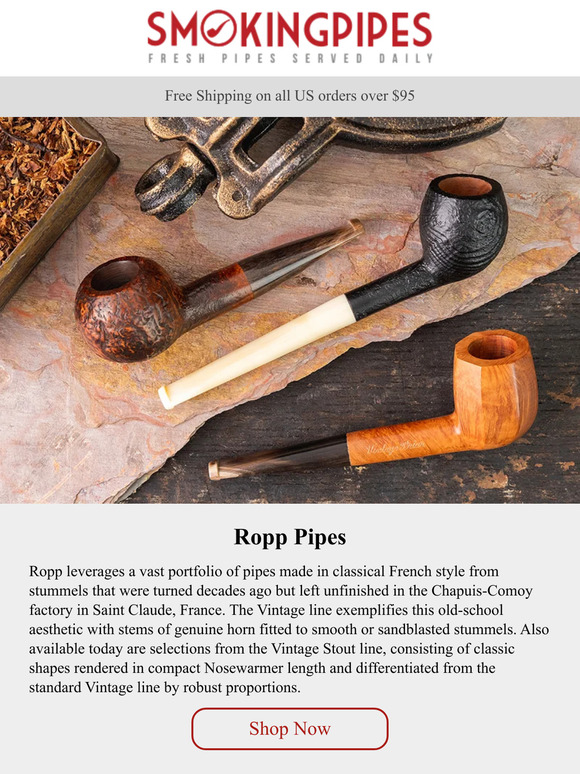 Ropp Pipes Classical French Style Milled