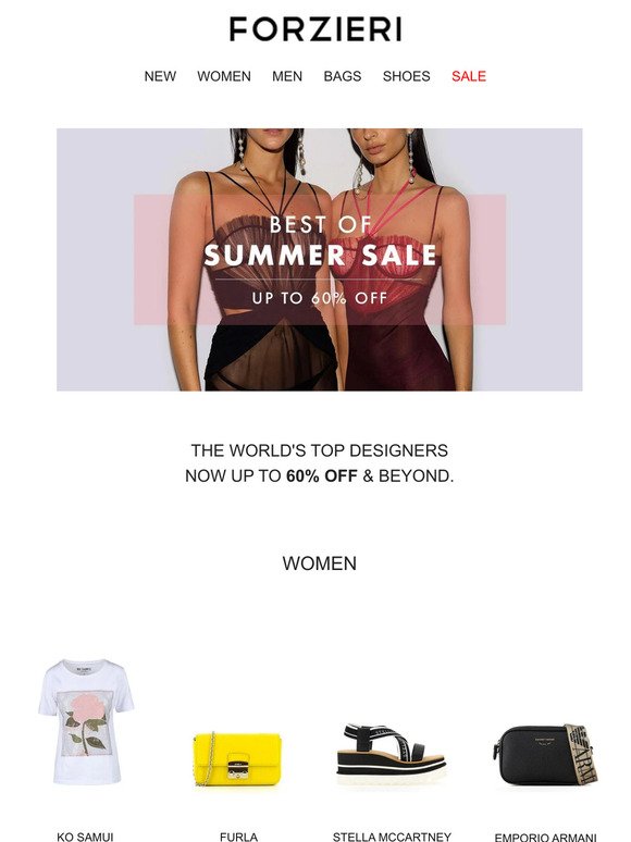 Best of SUMMER SALE - Up to 60% Off