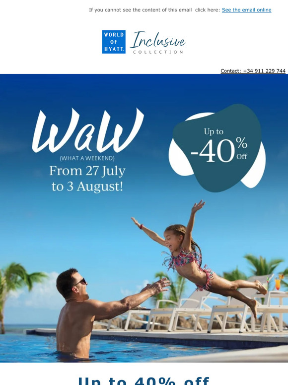 Only from July 27 to August 3. What a Weekend