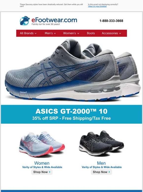 Asics GT-2000 10 - 38% off SRP-Free Shipping!