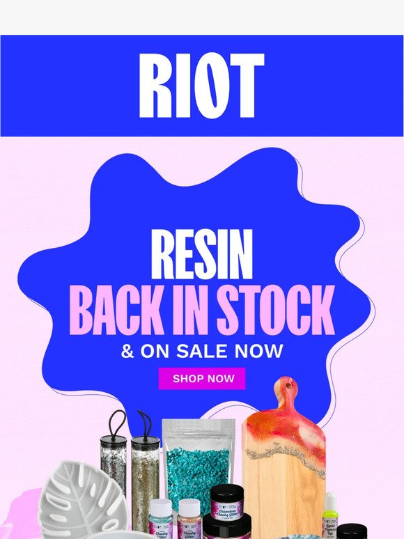 🔥 Resin back in stock & on sale now!