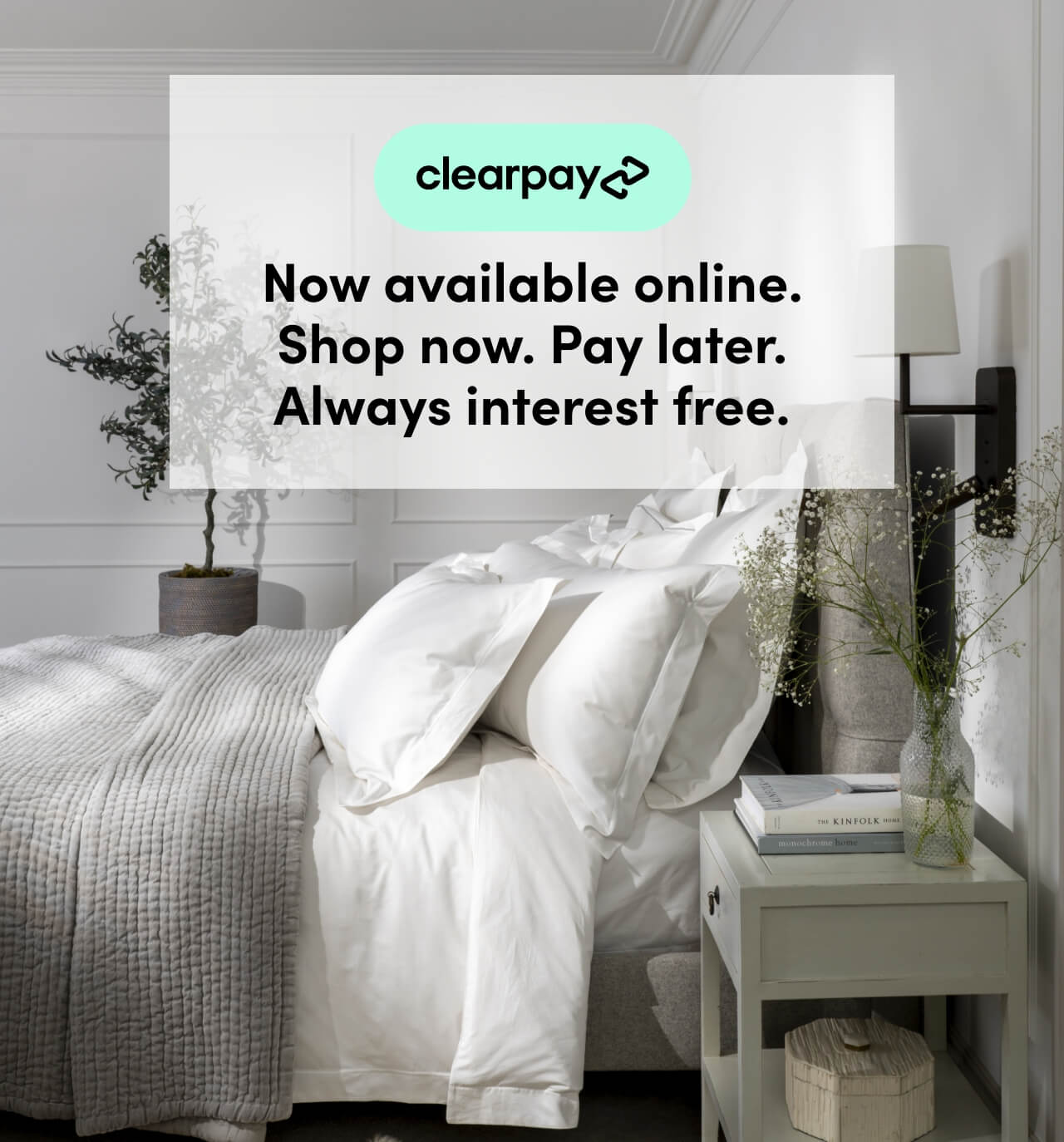 Soak And Sleep You can now Clearpay with Soak&Sleep Milled