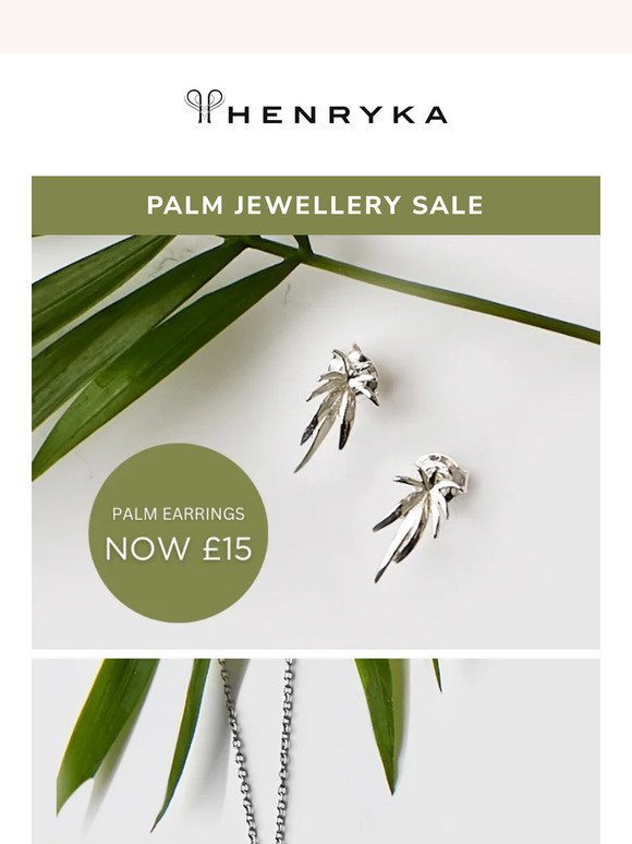 🌴Palm Necklace and Earrings: NOW £15 😍