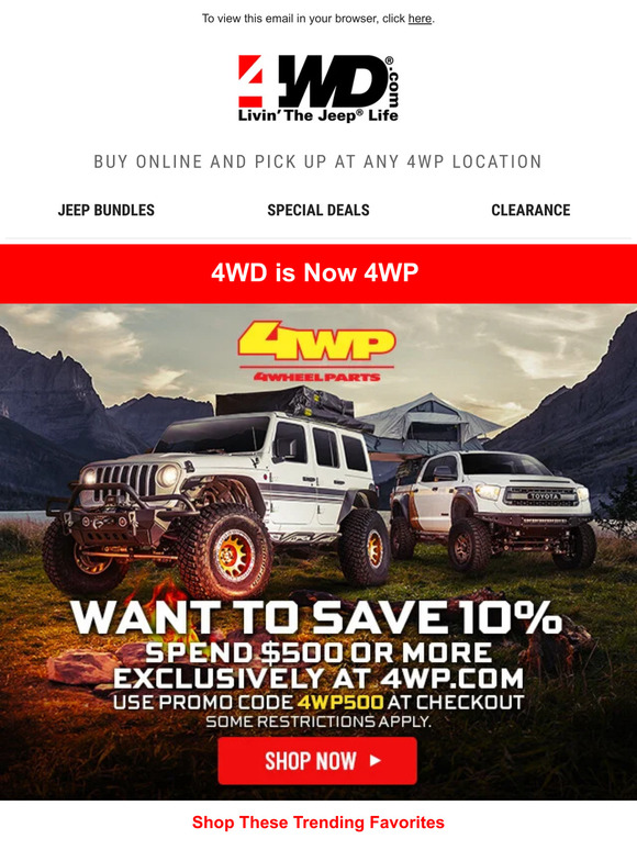 4WP Overstock Clearance Event