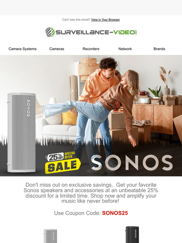 Sound of Savings | 25% off Sonos Speakers & Accessories 🔈